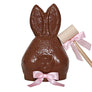 Milk Chocolate Bunny Head Filled with Milk, White and Dark Toffee Almond Biscuit with Mallot