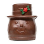 Chocolate Snowman Head filled with Chocolate Almond Butter Crunch