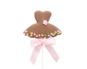 Chocolate Dipped Tutu Cookie