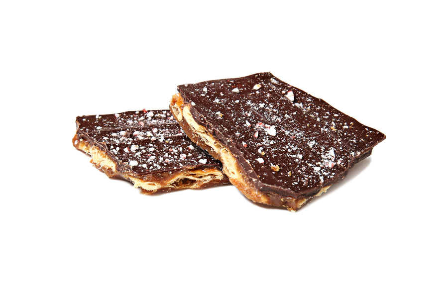Dark Chocolate Peppermint Toffee Biscuit 