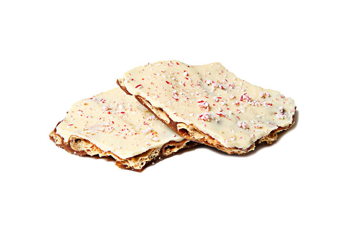 White Chocolate Peppermint Toffee Biscuit