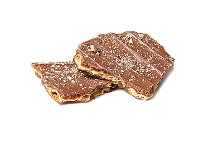 Milk Chocolate Toffee Biscuit with Almonds