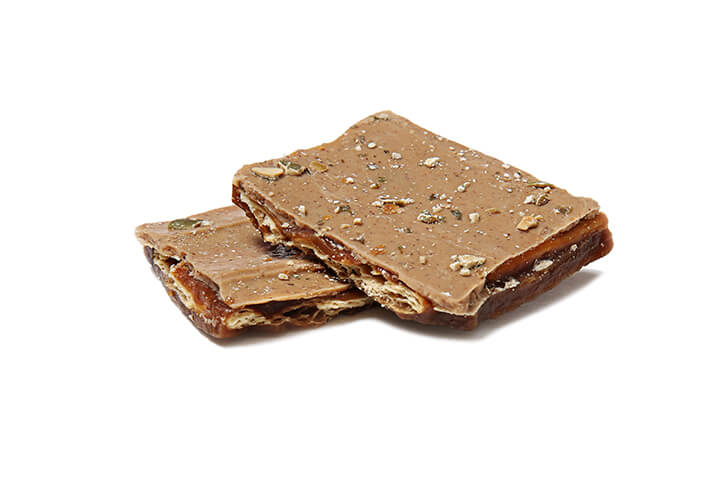 Caramelized White Chocolate Toffee Biscuit with Pumpkin Seeds