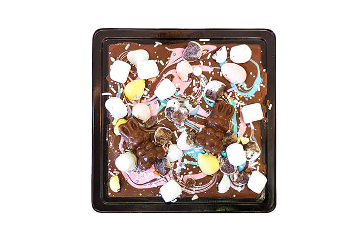 Milk Chocolate, Krispies, Marshmallows and Mini Eggs